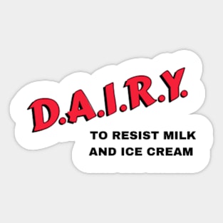 Lactose Intolerant Sticker